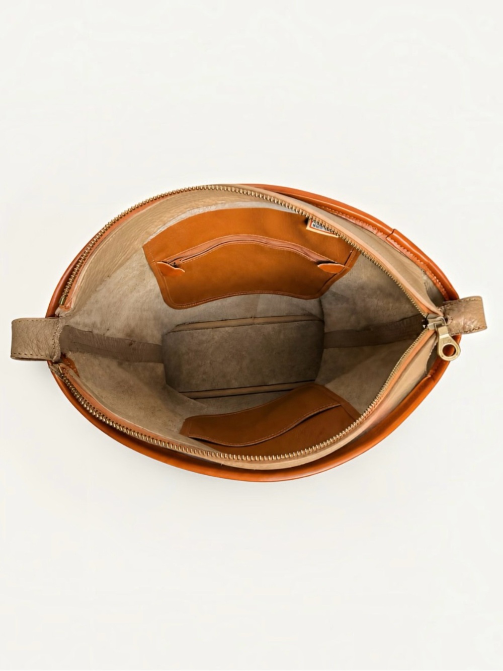 Dooney & Bourke Vintage AWL Small Stephanie Leather Shoulder Tote Taupe R138 - Picture 9 of 16